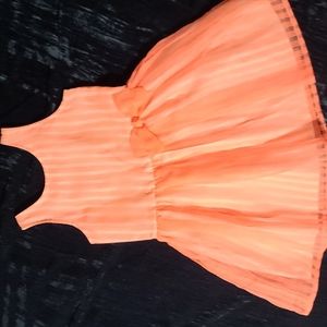 Cat & Jack neon peach girls dress